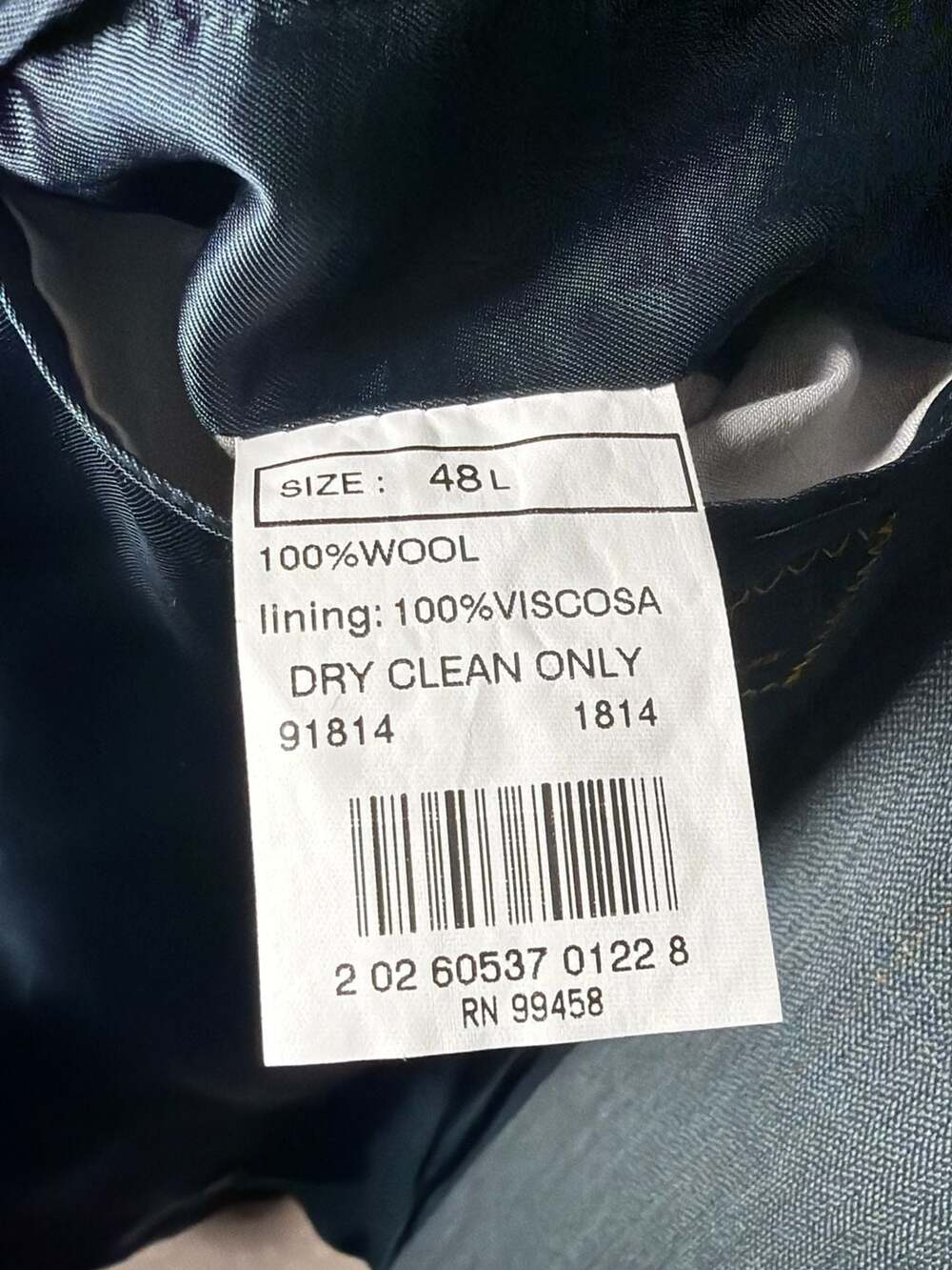 Brooks Brothers Herringbone Windowpane Suit Jacket Blazer 48L 100% Wool - Picture 12 of 15